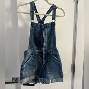 Hollister Women's Blue Denim Overalls